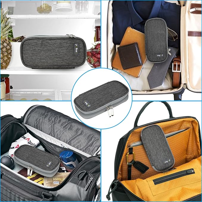 YOUSHARES Insulin Cooler Travel Case - Organizer Insulin Case for Diabetes Accessories Keep Supplies Safe and Cold
