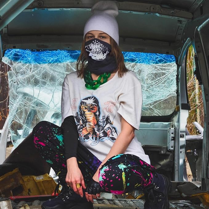 Fuinloth Balaclava Ski Mask, Motorcycle UV Protector Scarf, Summer Cooling Neck Gaiter for Men/Women