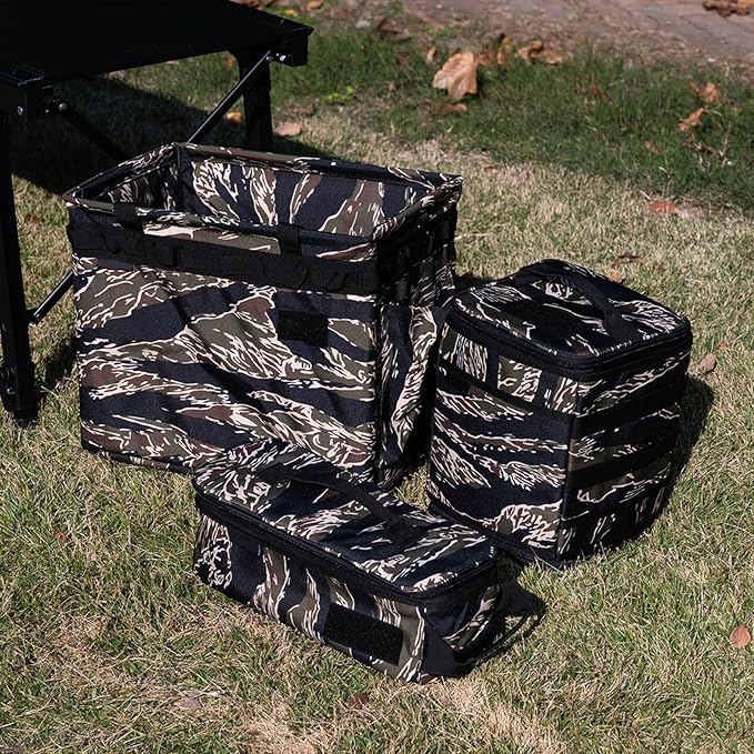 Camping Gear, Outdoor Camping Organizers Portable Picnics Tableware Carrying Storage Bag for Hiking Picnics Camping Cookware Bag