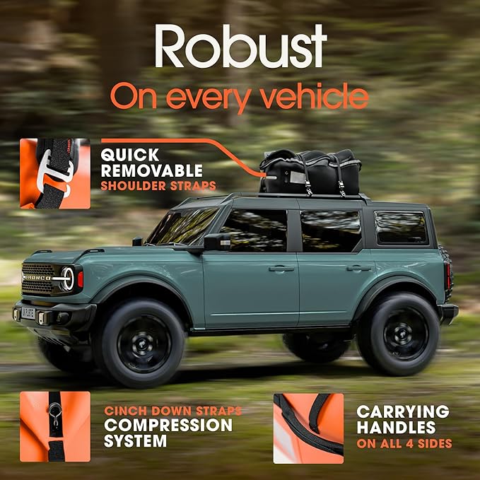 Earth Pak Waterproof Duffel Bag - Large Dry Bag, 1680D TPU, Heavy Duty, Camping & Marine Dry Bag, 8x8 Popout Pocket