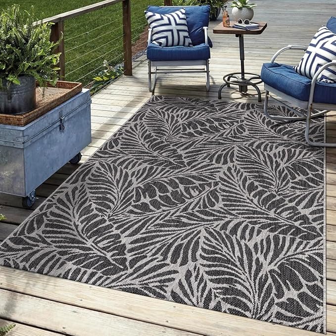 Keen Home Design Terrace Outdoor Area Rug - 12x15 Washable Indoor/Outdoor Rug for Patio, Kitchen, Balcony, Beach, Garden, Deck and Porch, Size: 12'x15'