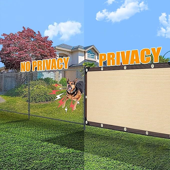 Sun Shade Cloth - Garden Shade Mesh Netting Cover with Grommets for Outdoor Pergola Patio Deck Plants Greenhouse Chicken Coop Swimming Pool(10 * 16FT)