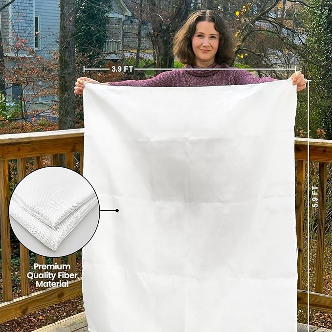 Hero Extra Large Emergency Fire Suppression Blanket - 4 Pack - XL Fiberglass Fire Blanket for Kitchen & Home, 47' x 71'