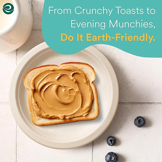 ECO SOUL 100% Compostable 6 Inch Small Paper Plates 400 [4x100 Pc] Disposable Bulk Party Heavy Duty, Eco-Friendly, Appetizer, Dessert, Wedding Plates I Biodegradable Unbleached Sugarcane Eco Plates