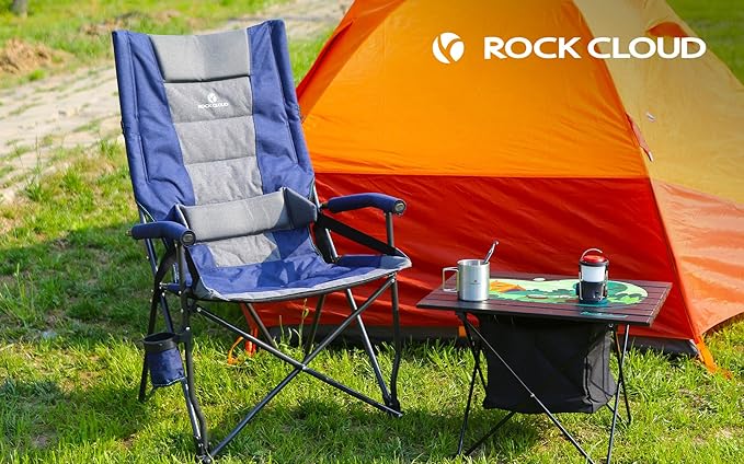 ROCK CLOUD Portable Camping Table Ultralight Aluminum Camp Table with Storage Bag Folding Beach Table for Camping Hiking Backpacking Outdoor Picnic, Size M