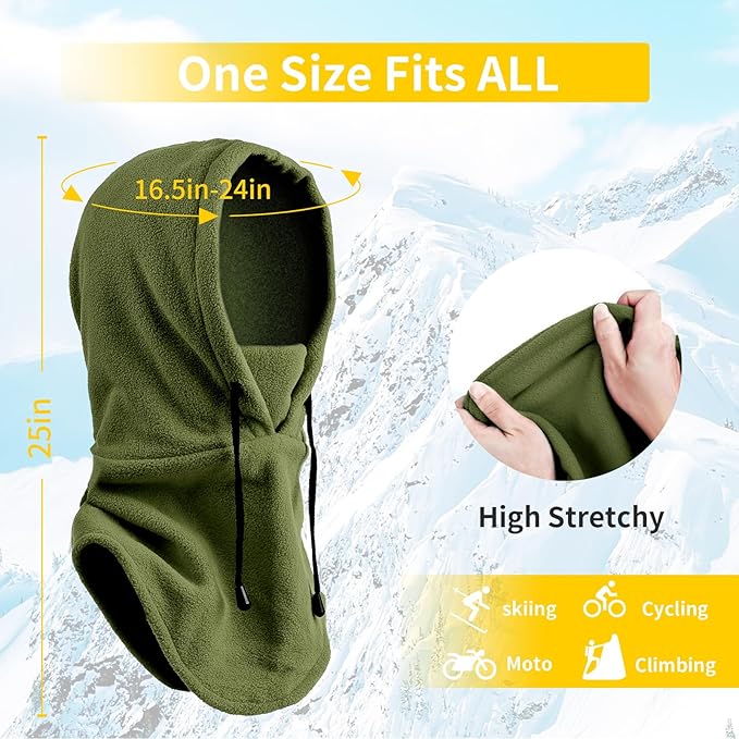 Joyoldelf Ski Mask for Men Women Balaclava Face Mask Full Winter Mask Breathable Sports Mask