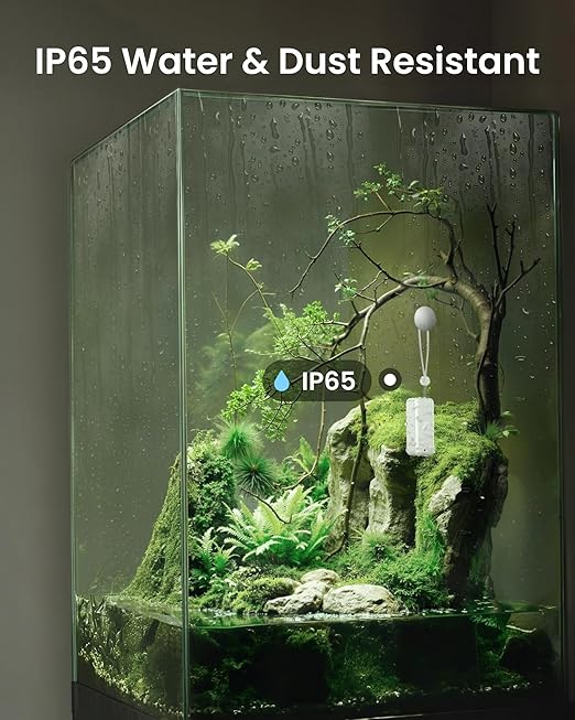 Bluetooth Hygrometer Thermometer, IP65 Indoor Outdoor Humidity Sensor with Remote App Control, Room Temperature Monitor with 394ft Bluetooth Range, 2-Year Battery Life (Outdoor Meter*2)