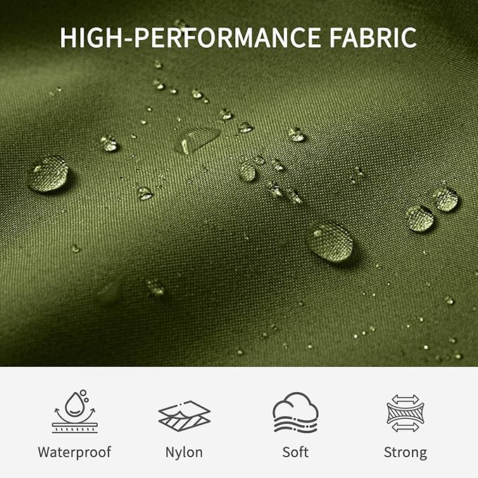 Compression Travel Packing Cubes, 6 Set Expandable Luggage Organizer Bags, Durable Travel Accessories for Suitcases, Backpacks, and Carry-Ons (Army Green)