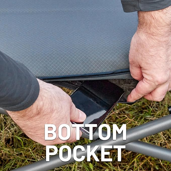 TIMBER RIDGE XXL Upgraded Oversized Directors Chairs with Foldable Side Table, Detachable Side Pocket, Heavy Duty Folding Camping Chair up to 600 Lbs Weight Capacity (Blue) Ideal Gift, 2 Pack