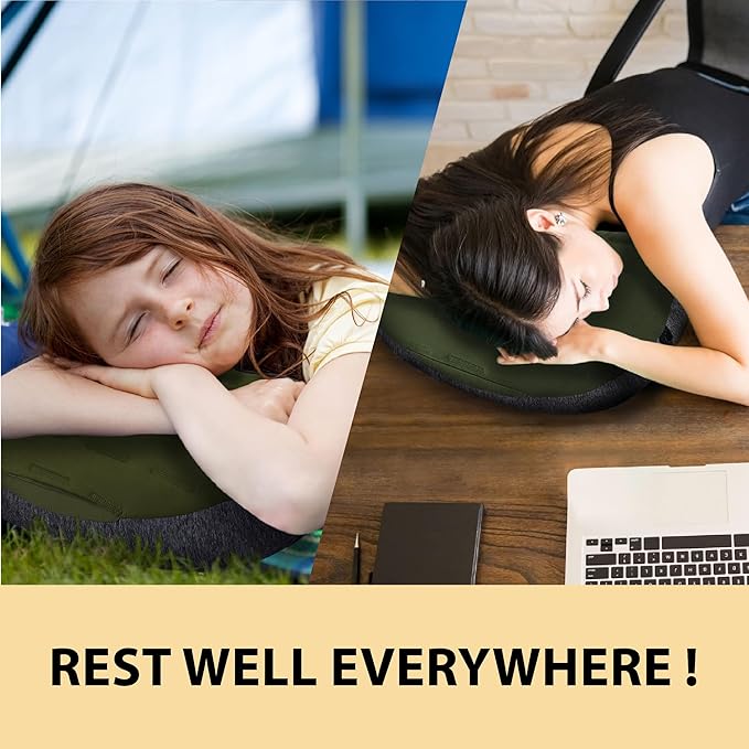 TREKOLOGY Inflatable Camping Pillow - Ultralight Backpacking, Hiking, Outdoor, Travel, Picnic, and Sleeping Pillow - Compact, Portable, Comfortable Camp Pillow for All Adventures ALUFT Plus SE