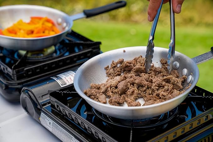 Sterno Portable Butane Stove - 9K/10K BTU Single Burner Stove, Outdoor & Indoor Use Butane Gas Burner with Carrying Case - Camping Cooktop for Tailgating, Outdoor Cooking, Catering, & Action Stations