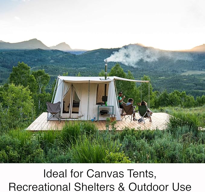 Winnerwell Nomad View 1G M Size Wood Burning Tent Stove, Stainless Steel Portable Cook Camping Stove with Glass Windows and Folding Legs for Hot Tent, Teepee, or Outdoor Shelter Use