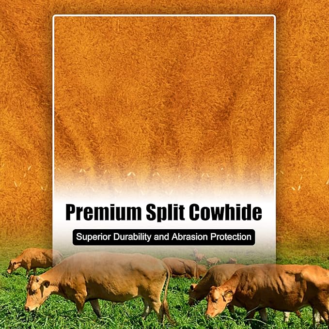 BEETRO Welding Gloves 5 Pairs Cow Leather Forge/Mig/Stick/Tig Welder Heat/Fire Resistant, Mitts for Oven/Grill/Fireplace/Furnace/Stove/Pot Holder/Wood Burner/Animal handling glove with Soft Lining