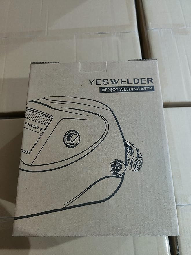 YESWELDER Auto Darkening Welding Helmet with Side View, 180° Panoramic View, 1/1/1/1 True Color Solar Powered Welder Hood, Wide Shade 4/5-9/9-13 Welder Mask for TIG MIG ARC Cut and Grind, LYG-Q800D
