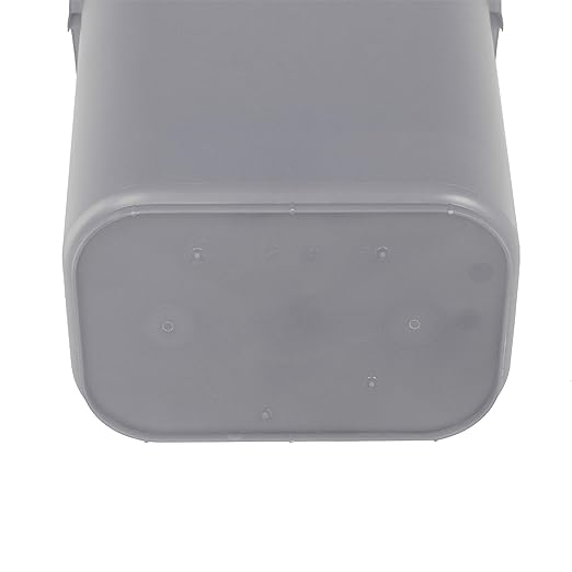 Amazon Basics Rectangular Commercial Office Wastebasket, 10 gallon (Pack of 2), Grey (Previously AmazonCommercial brand)