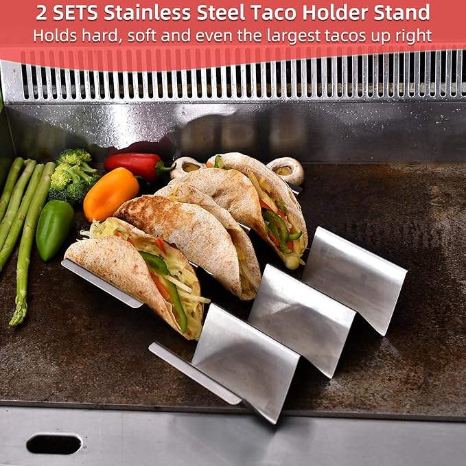 Griddle Accessories Kits, 30 Pcs Griddle Grill Tools Set, Professional Grill BBQ Spatula Set with Basting Cover, Spatula, Scraper, Bottle, Tongs, Egg Ring