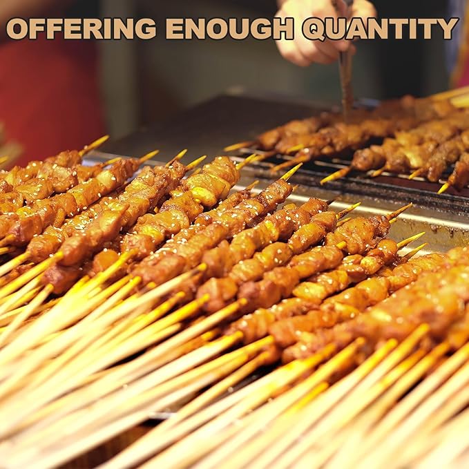 Suclain 400 Pcs Marshmallow Roasting Sticks 36" Long 5mm Thick, Smores Sticks Bamboo Skewers BBQ Kabob Grilling Barbecue Roasting Camping for Outdoor Fire Pits Campfires