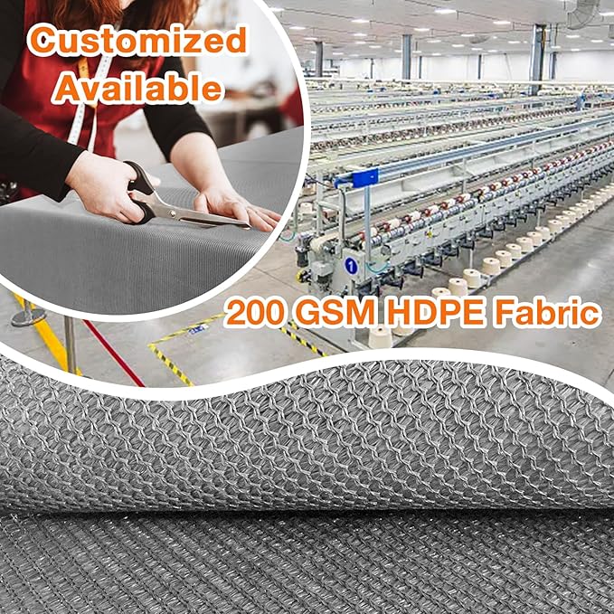 Artpuch Outdoor Pergola Shade Cover 7x18 FT Sun Shade Cloth with Grommets Light Grey 90% UV Protection Canopy Patio Privacy Screen (Customized Available)