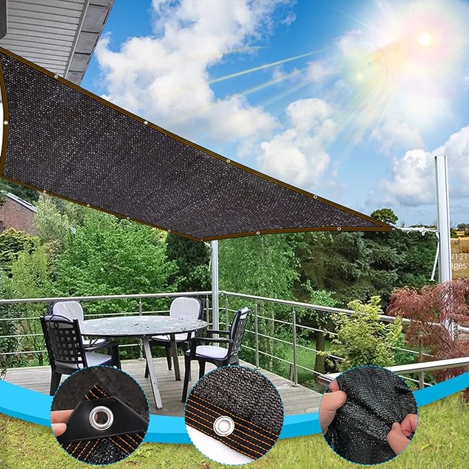 Shade Cloth - 70% Garden Shade Mesh Net with Grommets Outdoor Sun Shade Cover for Plant Pergola Patio Greenhouse Chicken Coop(12x20ft)