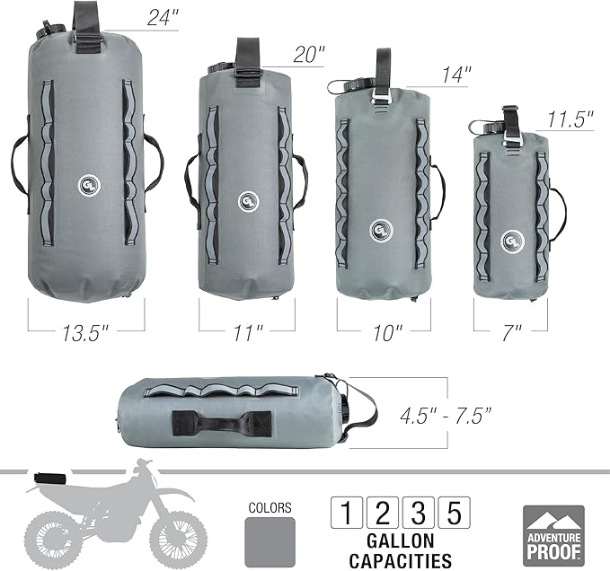 Giant Loop Cactus Canteen Water Reservoir, Foldable and Collapsible Utility Bladder for Drinking Water 1,2,3,5-Gallon (5-Gallon)