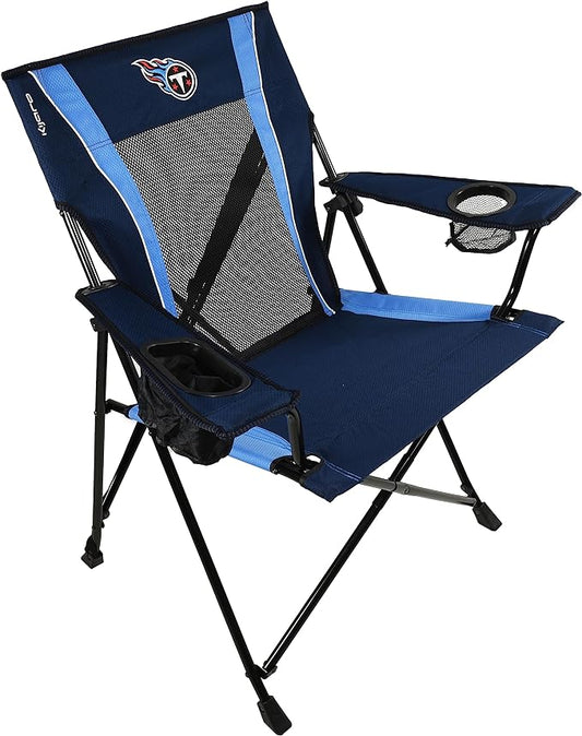 Kijaro Sports Fan Folding Chair, 26" L x 35.5" W x 37" H, Tennessee Titans