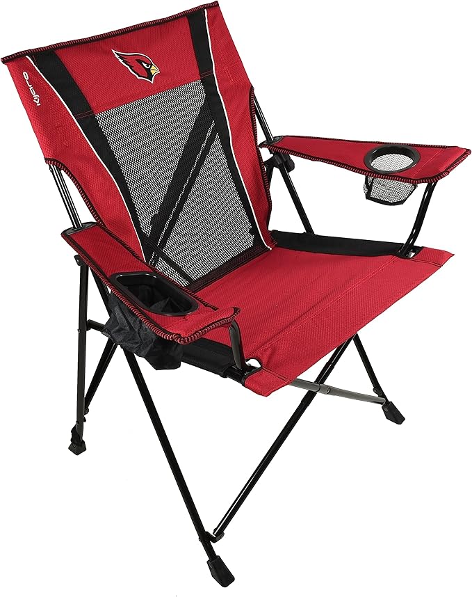 Kijaro Dual Lock Pro Sports Fan Folding Chair, 26" L x 35.5" W x 37" H, Arizona Cardinals