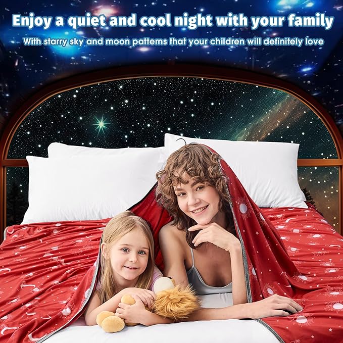 inhand Cooling Throw Blanket (50"x60") - Cooled Blankets for Hot Sleepers - Q-Max >0.45 Lightweight Breathable Summer Blanket for Sleeping Night Sweats to Keep Cool in The Heat -Wine Red