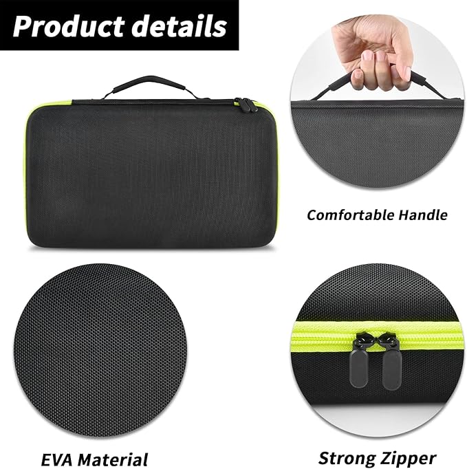 Case Compatible with Ryobi ONE+ 18V Lithium-Ion 4.0/3.5/3.0/2.0/1.5 Ah Compact Batteries. Storage Carrying Holder for 18-Volt Battery Charger. Organizer Container with 6 Dividers (Box Only)