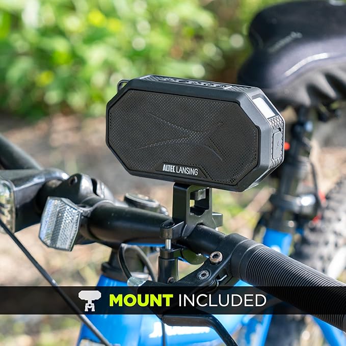 Altec Lansing Portable Bluetooth Speaker HYDRAMINI 2.0, IP67 Waterproof, Portable Speaker, 12h Playtime, Wireless Pairing, USB-C Quick Charge, Magnetic Bluetooth, Voice Assistant Integration