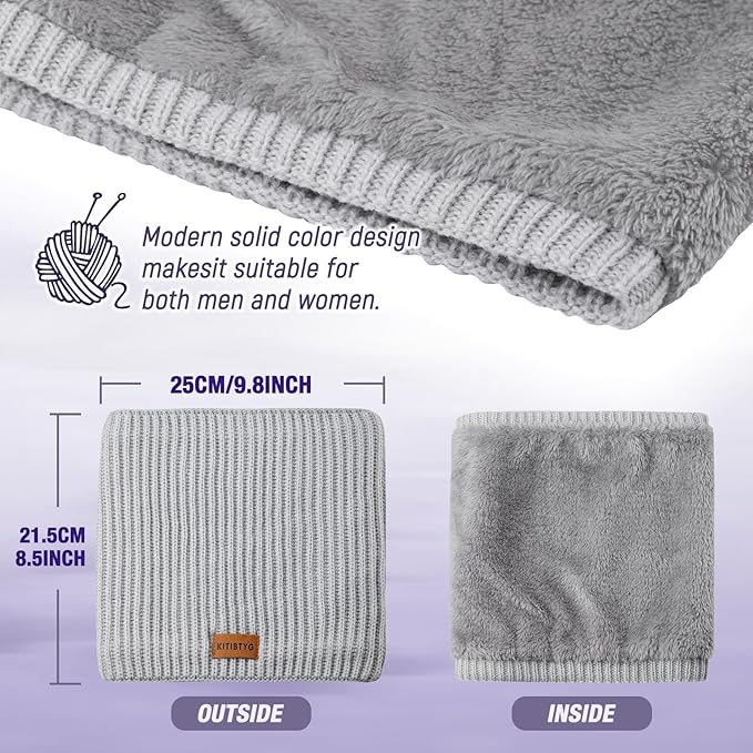 Winter Neck Gaiters & Ski Mask,Winter Fleece Neck Warmer Face for Men &Women Windproof Gift