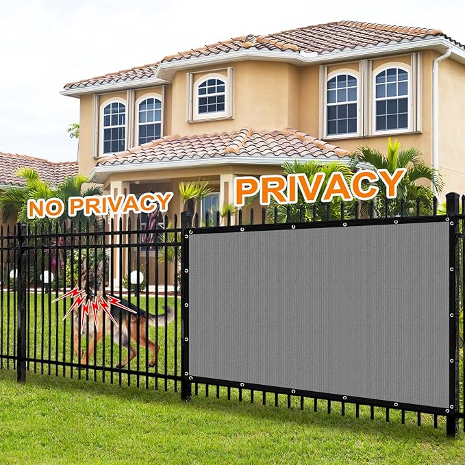 Artpuch 90% Sun Shade Cloth, 10 x 20 FT Pergola Shade Cover Canopy with Grommets, Sun Screen Fabric Tarp for Patio, Outdoor, Garden, Backyard, Light Grey