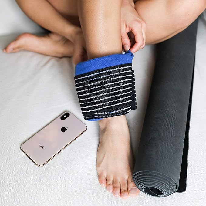 Ice Packs for Injuries Reusable (3-Piece Set) – Hot and Cold Ice Pack Therapy Gel Wrap Support – Supports Recovery, Joint and Muscle Pain – Knees, Back & More (3 Piece Set - Classic)