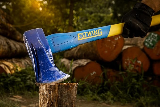 Estwing Axe, 36 Inch Handle, 4 lb Head with Fiberglass Handle, Model #62441