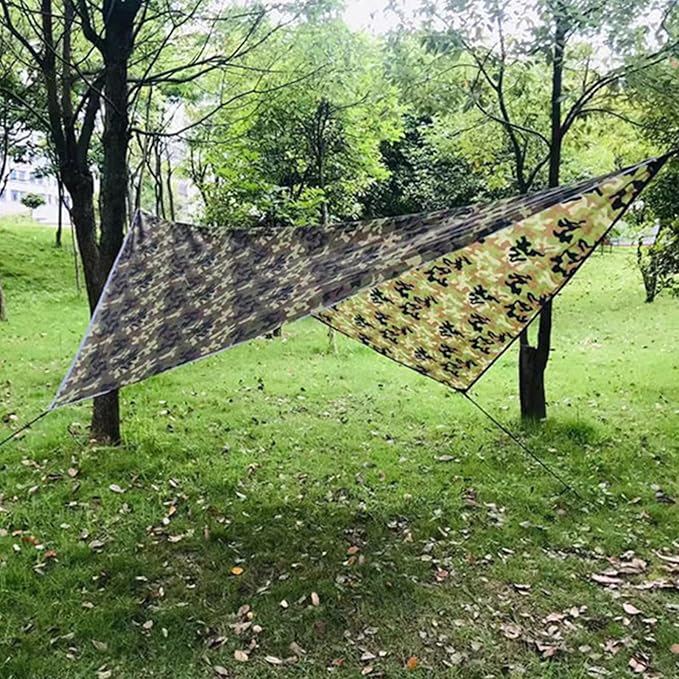 Azarxis Waterproof Camping Tent Tarp Hammock Rain Fly Footprint Ground Cloth Shelter Sunshade Beach Picnic Blanket Mat for Outdoor Camping Park Lawn
