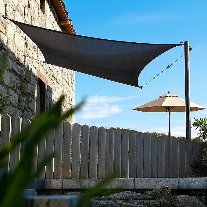 70% Black Shade Cloth, 13 x 13 FT Sun Shade Net with Grommets, Garden Sunblock Shade Cloth Shading for Greenhouse, Plant, Pergola, and Backyard Patio