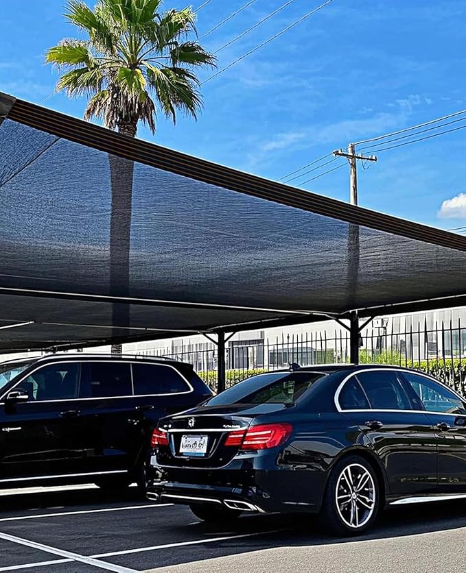 90% Shade Cloth,8x10ft Tear Resistant Sun Shade Net with Reinforced Grommet,Durable Garden Shade Tarp Cover for Greenhouse,Plant Cover, Chicken Coop,Patio and Pergola,Black