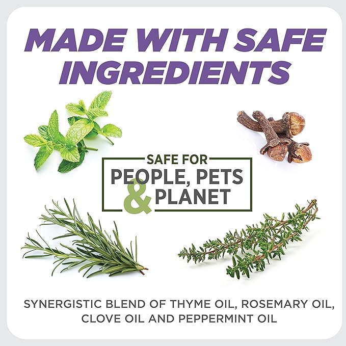 Earth's Ally 3-in-1 Plant Spray 8 oz Conc. Makes 6 gal | Better Than Neem Oil | Insecticide, Fungicide & Spider Mite Control for Organic Gardening, Pest Repellent for Indoor & Outdoor Gardening