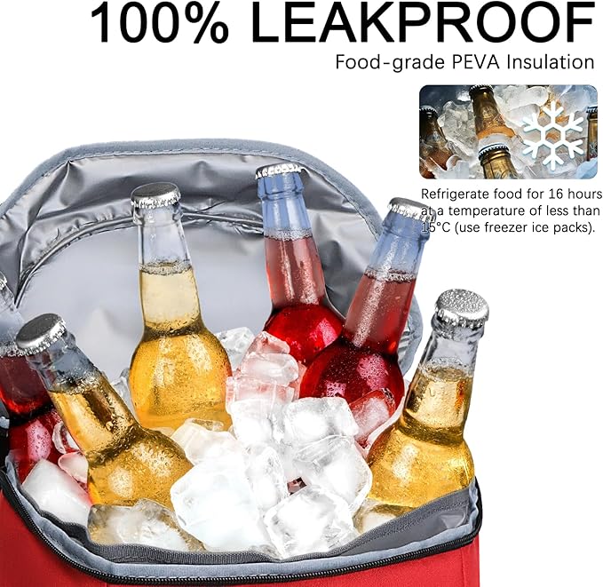 Cooler Backpack Insulated Leak Proof,Small Soft Coolers Bag for Men and Women Camping,Travel,Beach,Hiking,Picnic