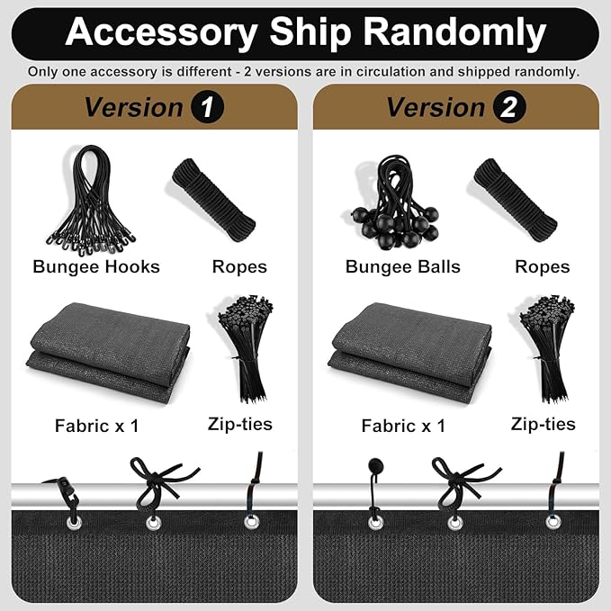 Artpuch 90% Sun Shade Cloth, 8 x 20 FT Pergola Shade Cover Canopy with Grommets, Sun Screen Fabric Tarp for Patio, Outdoor, Garden, Backyard, Dark Grey