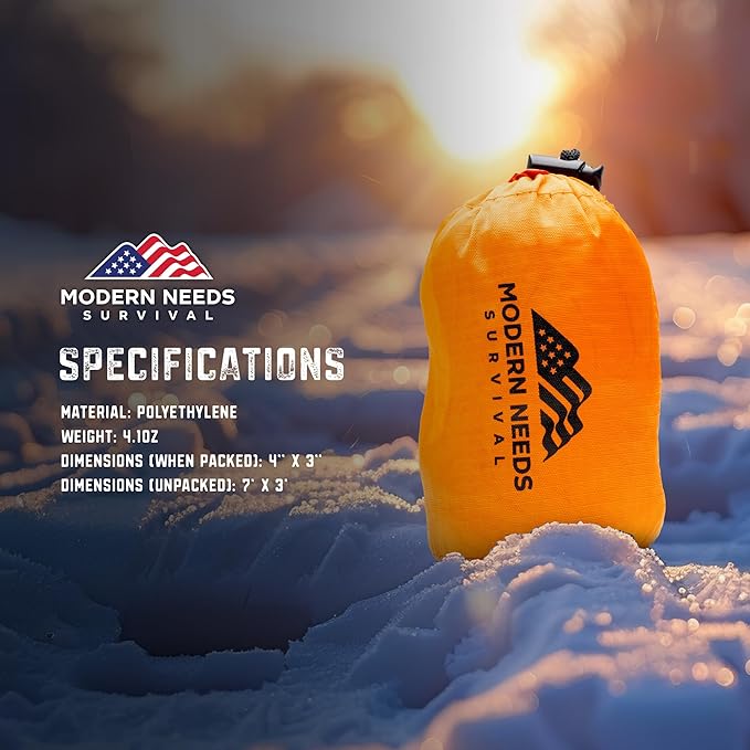 Emergency Sleeping Bag Survival – Thermal Blanket & Bivy Sack | Emergency Bivy & Survival Blanket | Outdoor Sleeping Bag & Hiking Sleeping Bag | Sleeping Bags for Adults