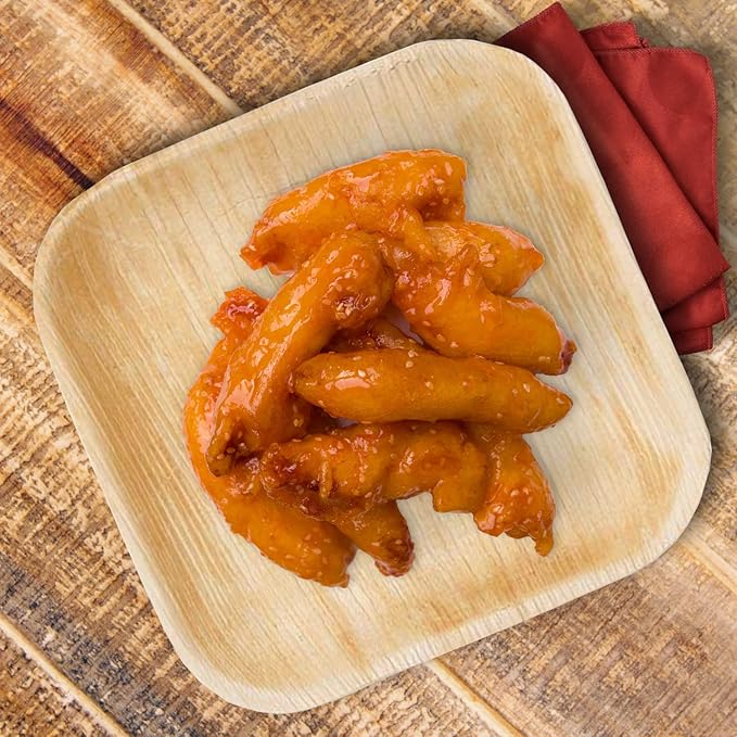 Raj Palm Leaf Bulk Plates like Bamboo plates Disposable, Decorative Compostable Tableware for wedding, Lunch, Dinner, Birthday, Camping, Outdoor BBQ (6" 200 Pack(6 Cases I 1200 Pack))