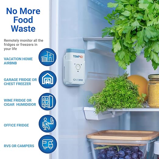 TEMPIQ Remote WiFi 2-Pack Temperature & Humidity Sensor - App Integration, Alerts, Helps Monitor 2nd Home, AirBnb, RV, Pets,Freezer and Server Room, Indoor & Outdoor Hygrometer & Thermometer