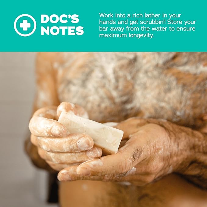 Dr. Squatch Natural Bar Soap for Men - Cold Process Soap with No Harsh Chemicals - Coconut Castaway (5 oz, 3-Pack)