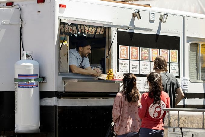 Flame King 100LB (23 Gal) Steel Propane Tank Cylinder with POL Valve and Collar, Great for Mixed Heating Systems, Home fireplaces, Dryers and Grills