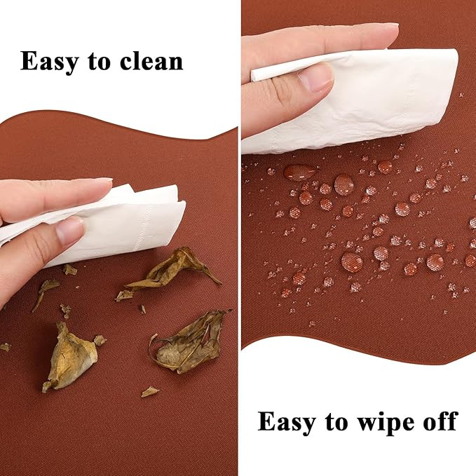 Outdoor Chair Cushions Set of 2, Waterproof Foam Patio Seat Cushions with Ties for Garden Sofa & Dining Furniture, 3-Year Color Fastness, 16x17x2 Inch, Spcie