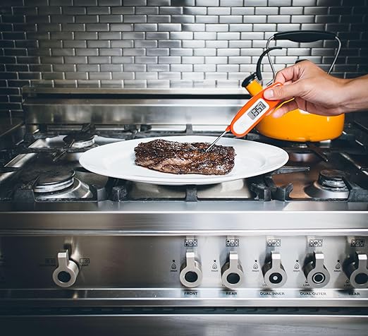 Lavatools Javelin® Ultra-Fast 2-Second Digital Instant Read Meat Thermometer for Grill and Cooking, 2.75" Probe, Compact Foldable Design, Large Display, IP65 Water Resistant, NSF Certified – Ube