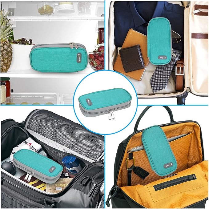 YOUSHARES Insulin Cooler Travel Case - Organizer Insulin Case for Diabetes Accessories Keep Supplies Safe and Cold