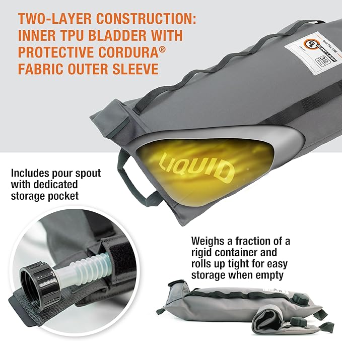 Giant Loop Armadillo Bag, Utility Bladder for Safe Transport and Storage of Powersports and Automotive Fluids, for Motorcycles, UTVs and ATVs, 2-Gallon