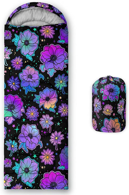 Axolotl Unicorn Sleeping Bag for Kids Boys Girls–Lightweight Warm Cold Weather Sleeping Bags,Waterproof Portable Sleeping Bag with Compression Sack for Camping Backpacking Outdoor Indoor