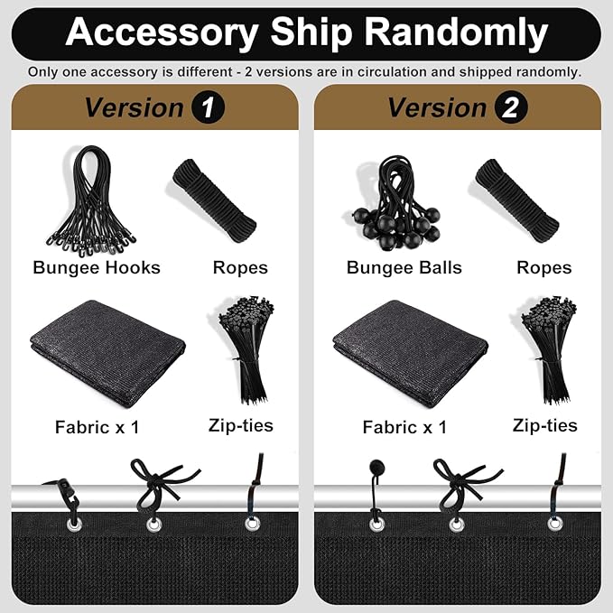 Artpuch 90% Sun Shade Cloth, 10 x 10 FT Pergola Shade Cover Canopy with Grommets, Sun Screen Fabric Tarp for Patio, Outdoor, Garden, Backyard, Black